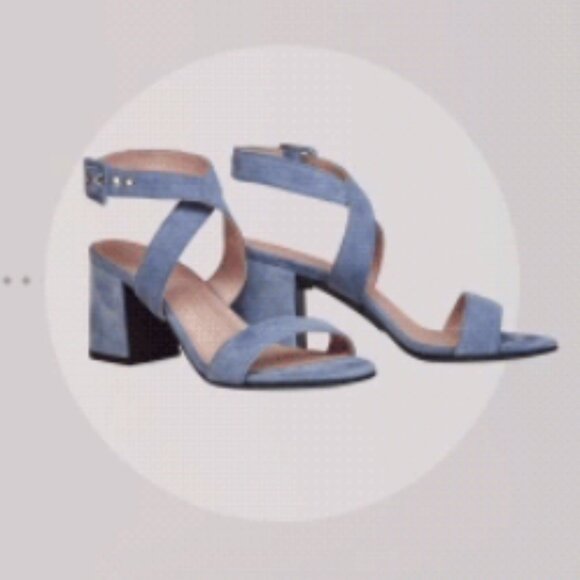 Mime et moi - Interchangeble Heels - Blue Suede - Picture 3 of 11